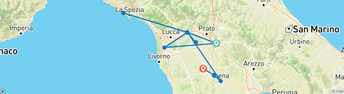 Imagen de un mapa que muestra la ruta del circuito