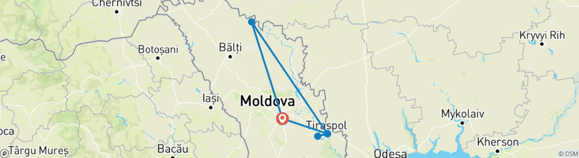 Imagen de un mapa que muestra la ruta del circuito