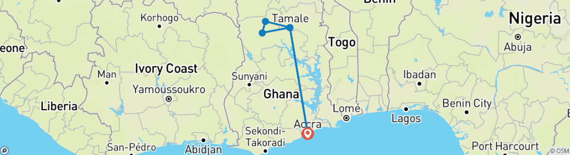 Imagen de un mapa que muestra la ruta del circuito