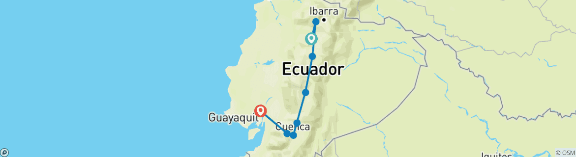 Imagen de un mapa que muestra la ruta del circuito