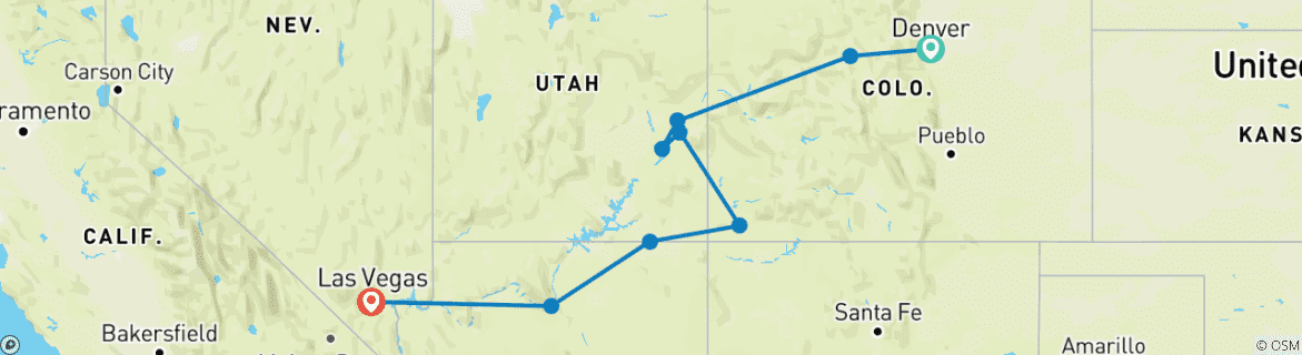 Imagen de un mapa que muestra la ruta del circuito