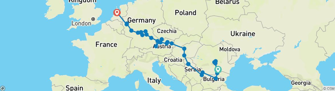 Imagen de un mapa que muestra la ruta del circuito
