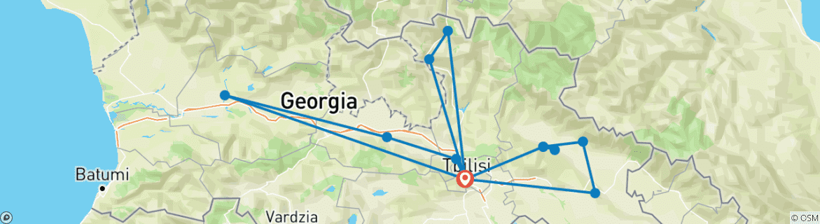 Imagen de un mapa que muestra la ruta del circuito