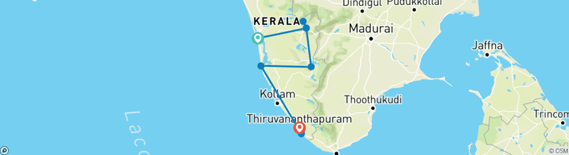 Imagen de un mapa que muestra la ruta del circuito