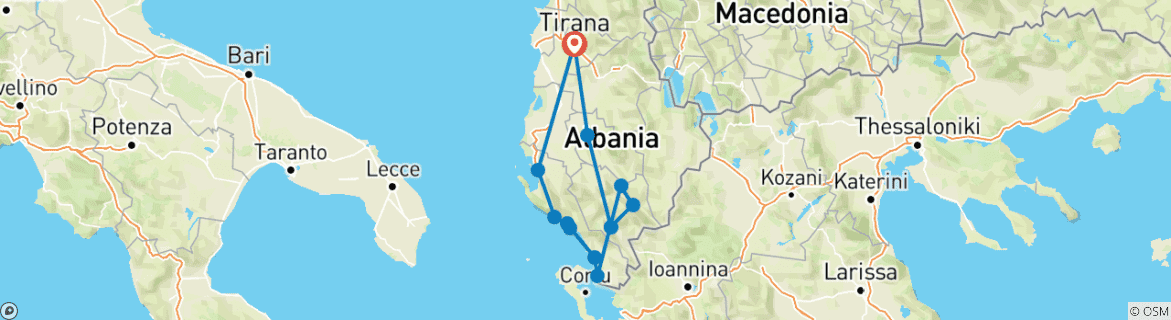 Imagen de un mapa que muestra la ruta del circuito