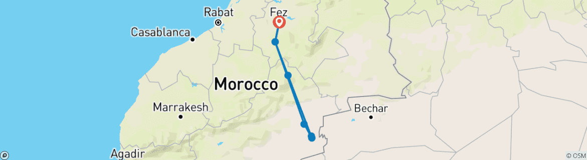 Imagen de un mapa que muestra la ruta del circuito