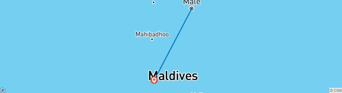 Image d'une carte montrant l'itinéraire du circuit