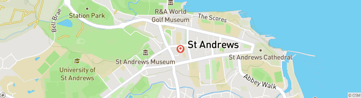 Karte von Fife Coastal Path – Höhepunkte: Leven bis St Andrews (5 Tage)
