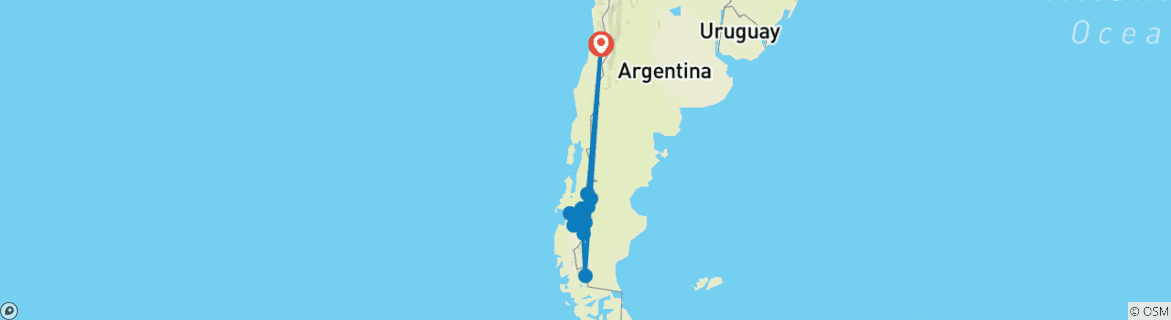 Imagen de un mapa que muestra la ruta del circuito
