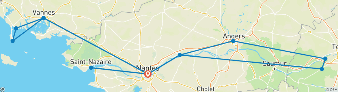 Imagen de un mapa que muestra la ruta del circuito