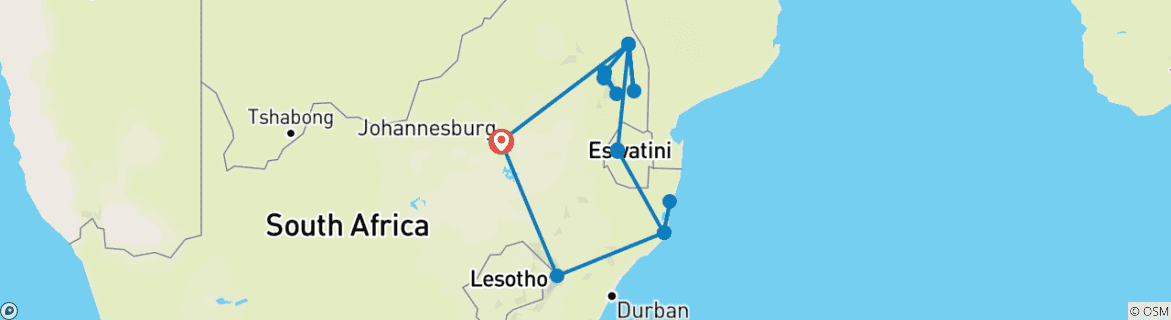 Imagen de un mapa que muestra la ruta del circuito