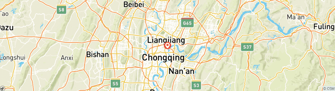 Carte du circuit 4 jours - Best of Chongqing - Circuit en petit groupe (max. 16) | China Package Adventure