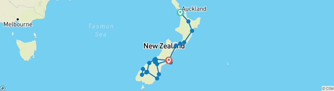 Imagen de un mapa que muestra la ruta del circuito