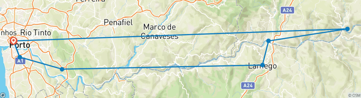 Imagen de un mapa que muestra la ruta del circuito