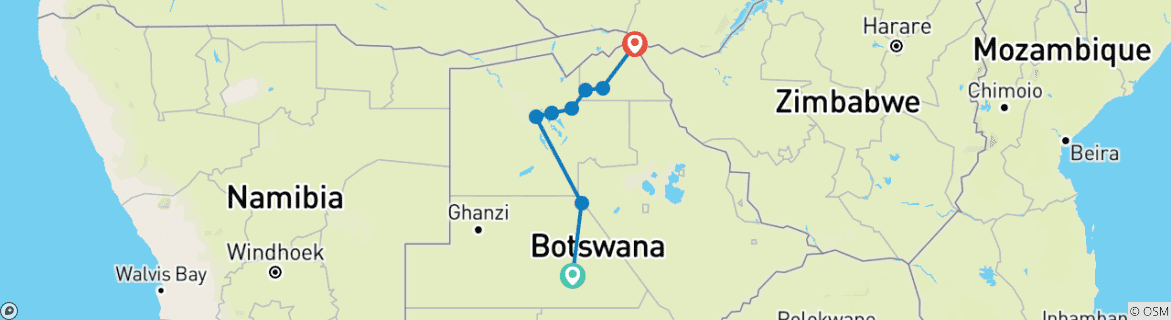 Imagen de un mapa que muestra la ruta del circuito