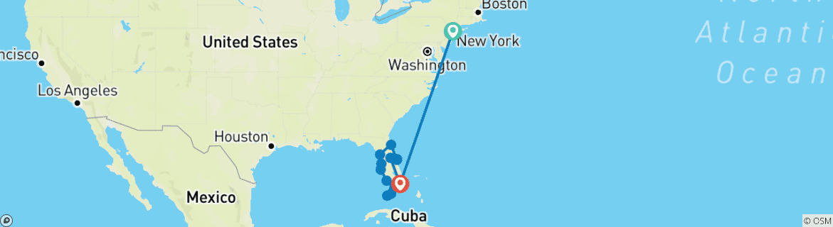 Imagen de un mapa que muestra la ruta del circuito