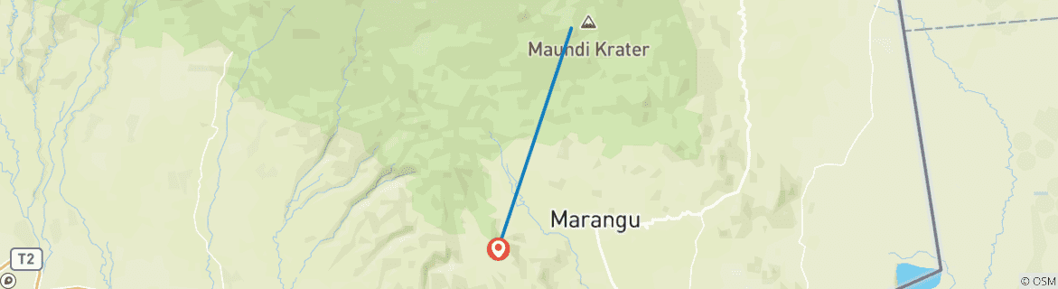 Image d'une carte montrant l'itinéraire du circuit