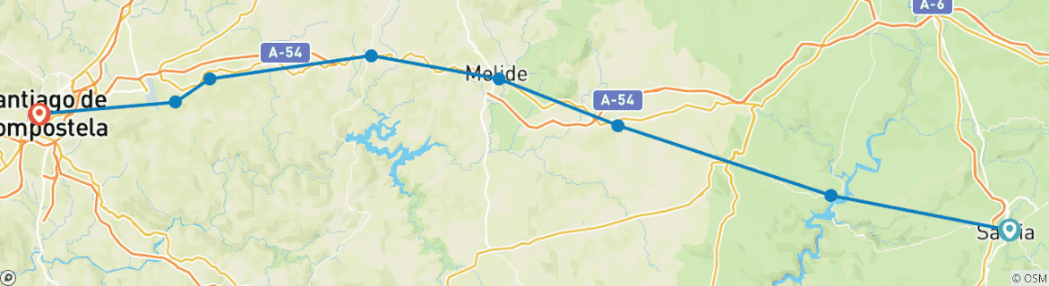 Imagen de un mapa que muestra la ruta del circuito