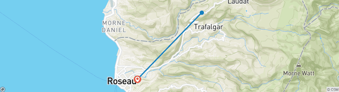 Image d'une carte montrant l'itinéraire du circuit
