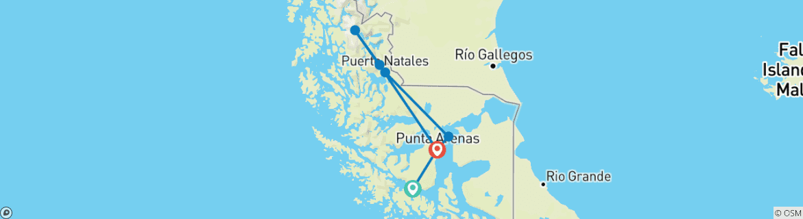 Imagen de un mapa que muestra la ruta del circuito