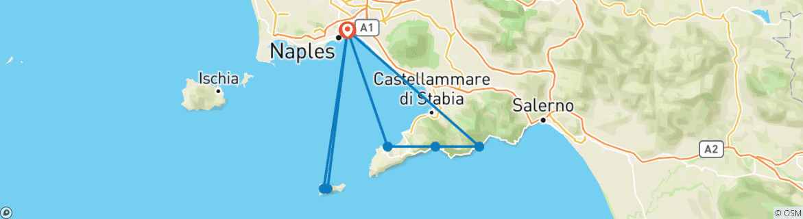 Imagen de un mapa que muestra la ruta del circuito