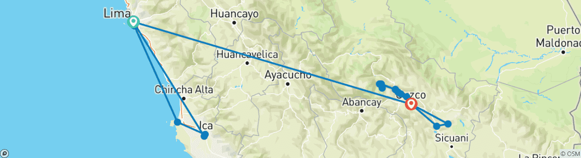 Imagen de un mapa que muestra la ruta del circuito