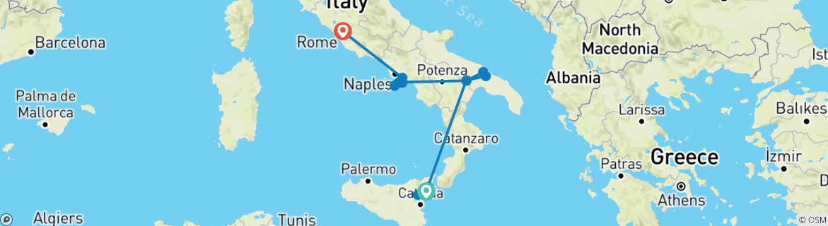 Imagen de un mapa que muestra la ruta del circuito