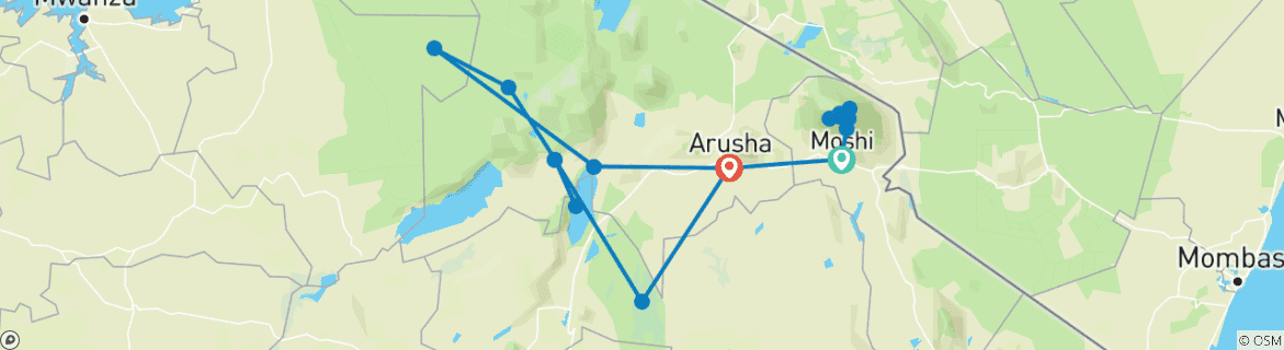 Imagen de un mapa que muestra la ruta del circuito