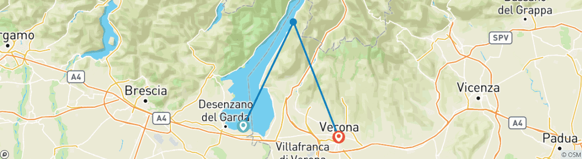 Imagen de un mapa que muestra la ruta del circuito