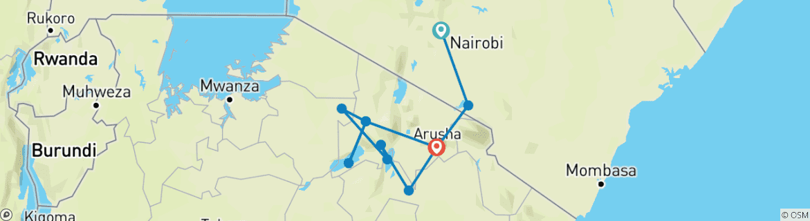 Imagen de un mapa que muestra la ruta del circuito