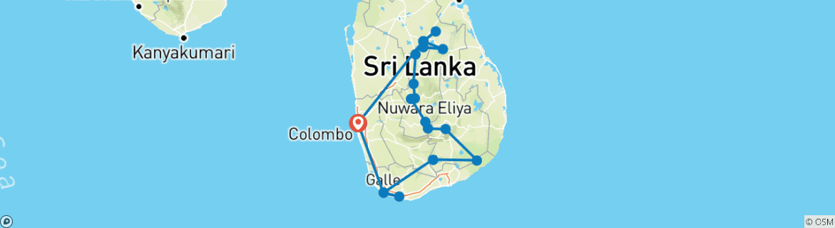 Imagen de un mapa que muestra la ruta del circuito