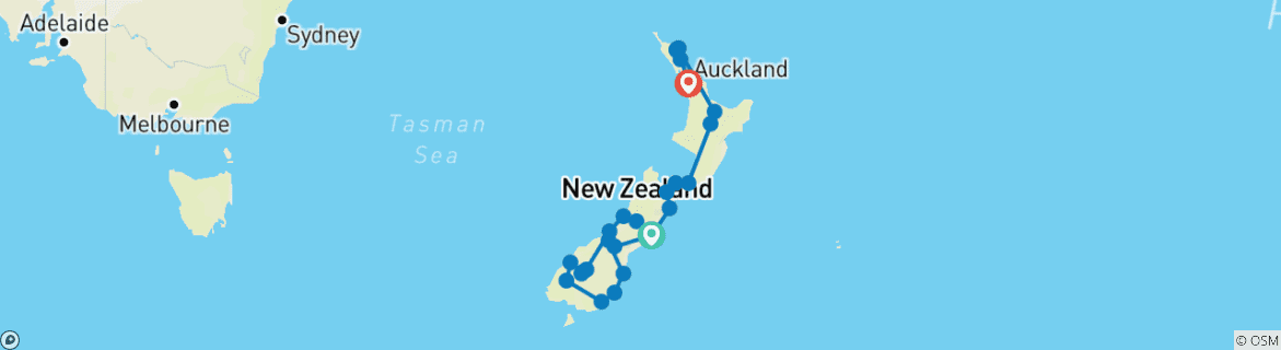 Imagen de un mapa que muestra la ruta del circuito