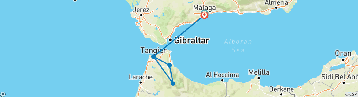 Imagen de un mapa que muestra la ruta del circuito