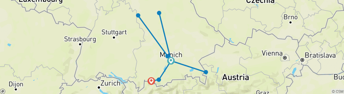 Imagen de un mapa que muestra la ruta del circuito