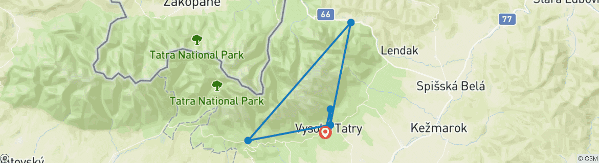 Imagen de un mapa que muestra la ruta del circuito