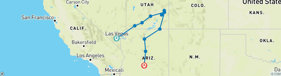 Imagen de un mapa que muestra la ruta del circuito