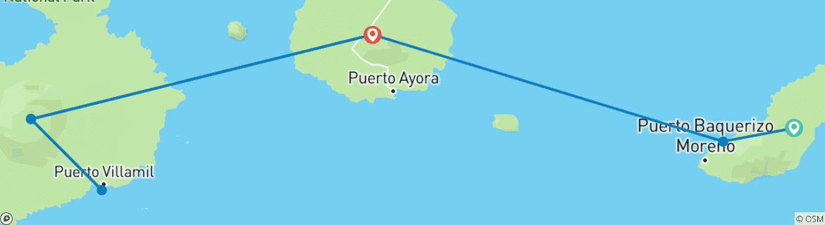 Imagen de un mapa que muestra la ruta del circuito