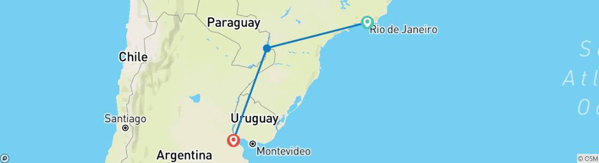 Imagen de un mapa que muestra la ruta del circuito