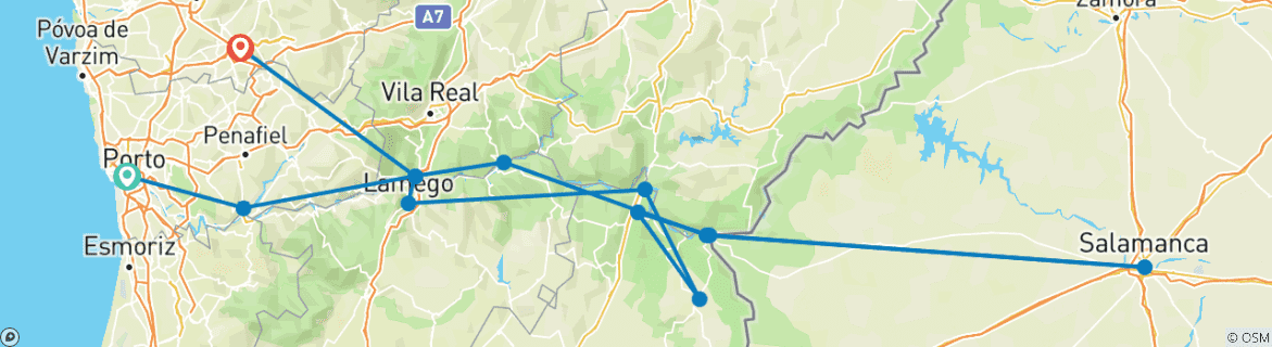 Imagen de un mapa que muestra la ruta del circuito