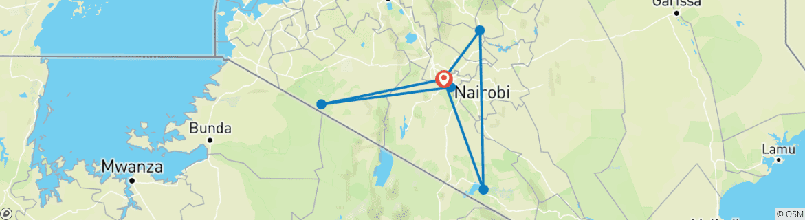 Imagen de un mapa que muestra la ruta del circuito