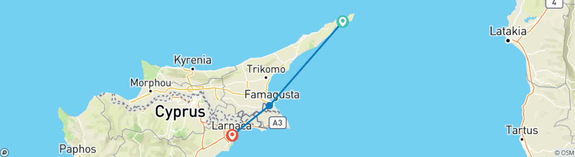 Imagen de un mapa que muestra la ruta del circuito