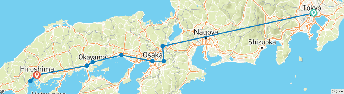 Imagen de un mapa que muestra la ruta del circuito