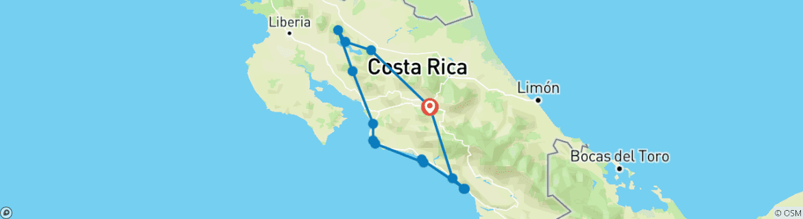 Imagen de un mapa que muestra la ruta del circuito