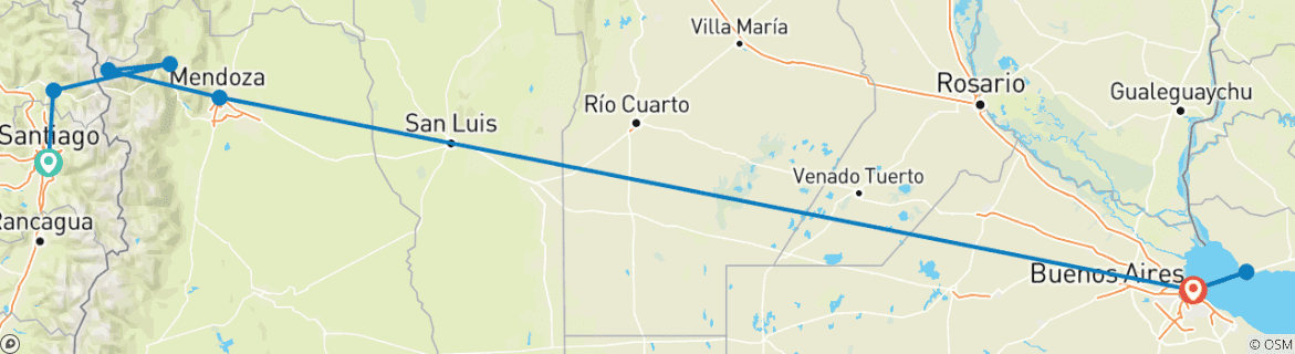 Imagen de un mapa que muestra la ruta del circuito