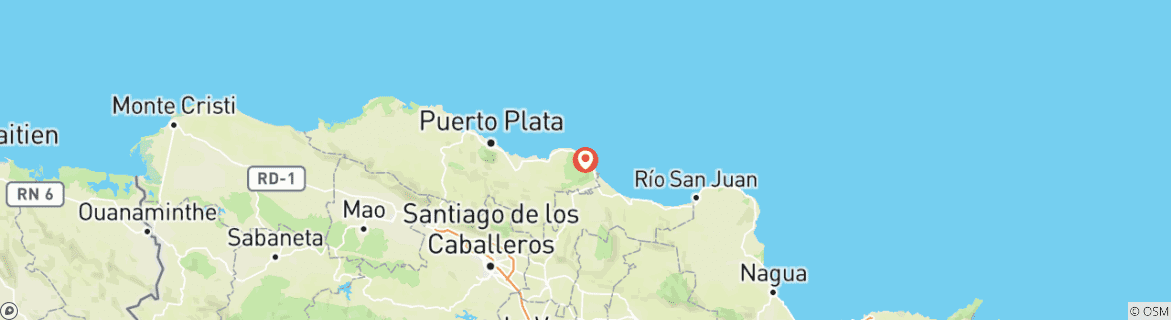 Carte du circuit Cabarete, un paradis dans les Caraïbes - Apprendre le kitesurf