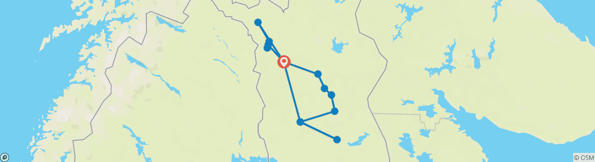 Karte von Fjellzauber und Mitternachtssonne