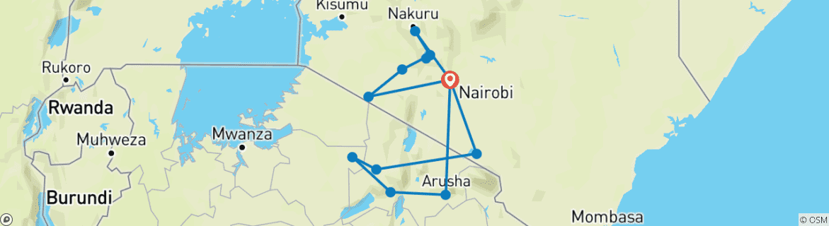 Imagen de un mapa que muestra la ruta del circuito