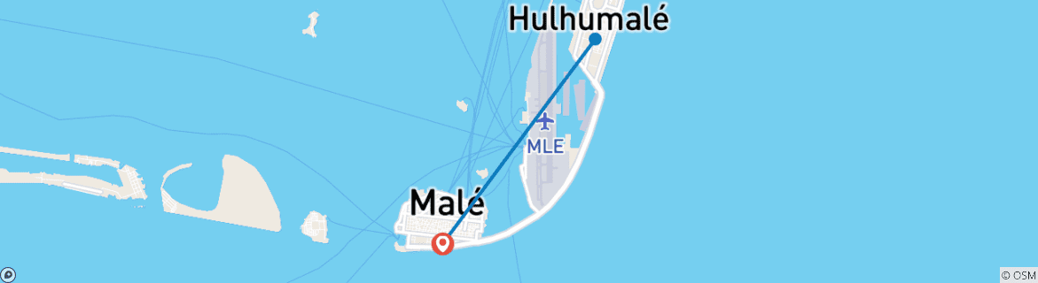 Image d'une carte montrant l'itinéraire du circuit