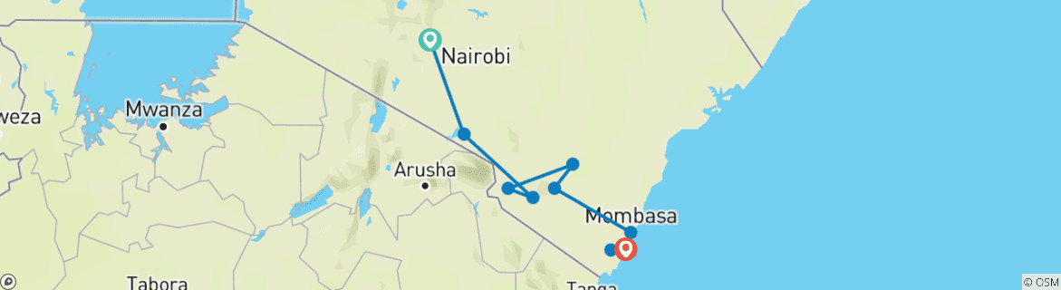 Imagen de un mapa que muestra la ruta del circuito