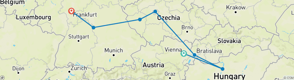 Imagen de un mapa que muestra la ruta del circuito